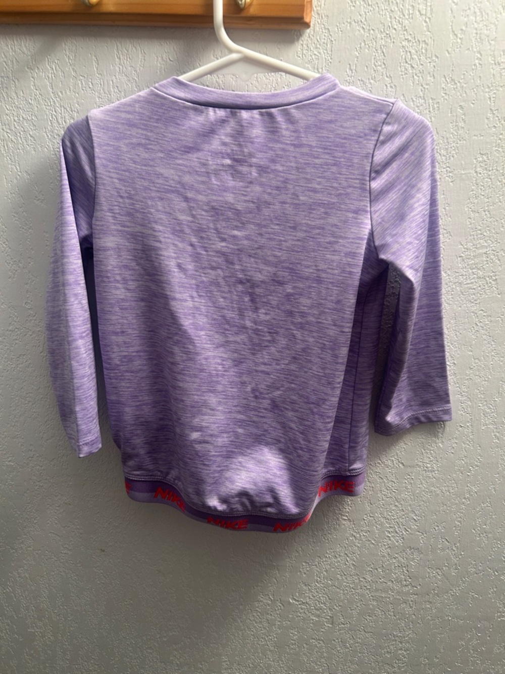 54. Nike Infant Lavender Dri-Fit Long Sleeve Shirt - Picture 5 of 5